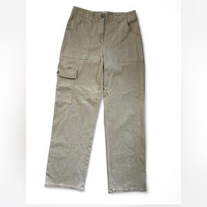 Joie Utility high rise straight leg Khaki Cargo Pants